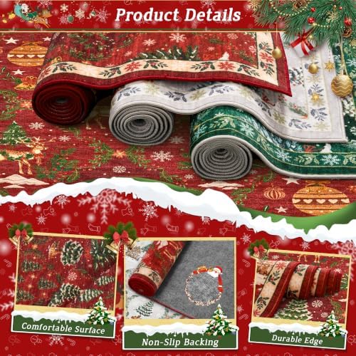 Madane Christmas Washable Kitchen Runner Rug 3x6 - Image 5
