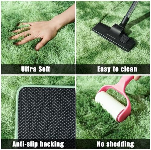 8x10ft Shaggy Area Rug Non-Slip Indoor Carpet Fuzzy Rugs - Image 7