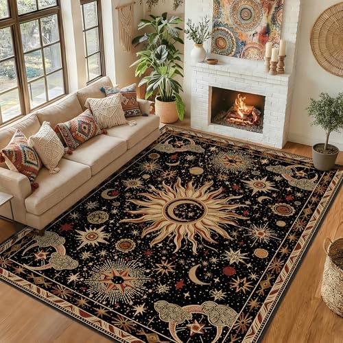 Vacuum-Friendly, 8x10 Washable Area Rug by meejou