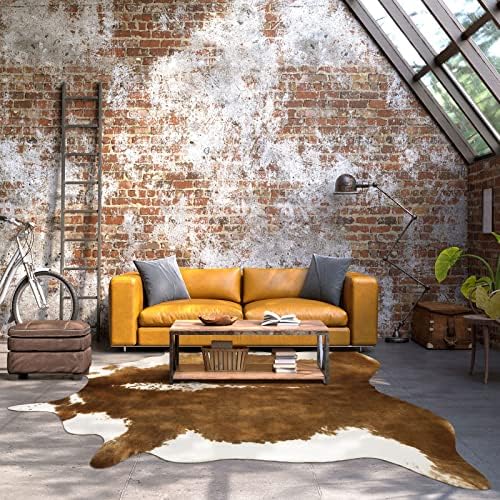 BENRON Faux Cowhide Rug, Cow Print Rug - Image 3