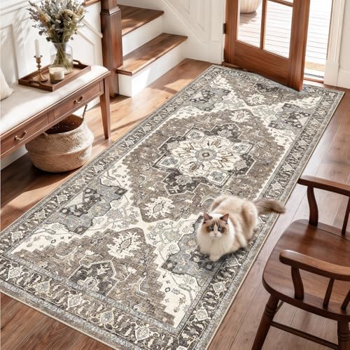 Hallway Washable 3x7 Runner Rug: Non-Slip Kitchen Rugs - Image 4