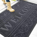 OLANLY Welcome Door Mat Indoor Outdoor 47x32, Heavy-Duty Rubber Doormat by OLANLY