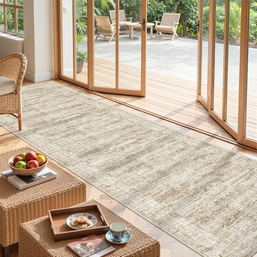 2'6 x 10' Runner Rug Non Slip, Washable Kitchen Rugs by Restydon