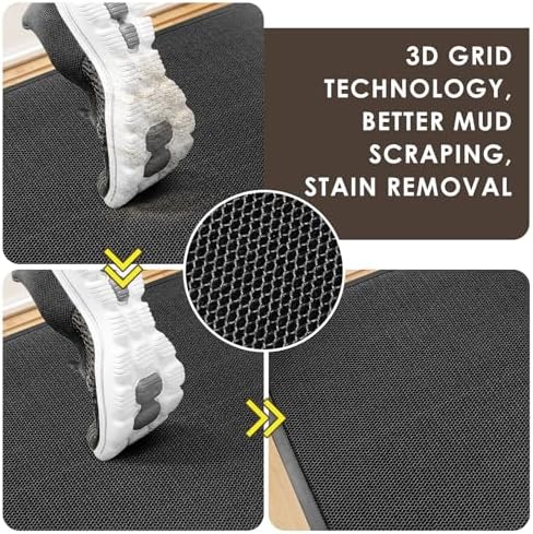 Azadx Indoor Outdoor Door Mat 35"x 59" Doormat - Image 4