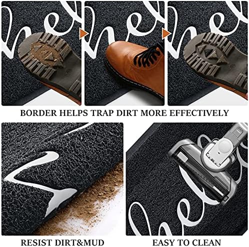 Door Mat, Welcome Mat Low Profile Floor Mat Front Doormat Indoor and Outdoor - Image 6