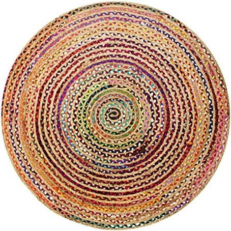 COTTON CRAFT Jute Chindi Braid Rag Rug by COTTONCRAFT