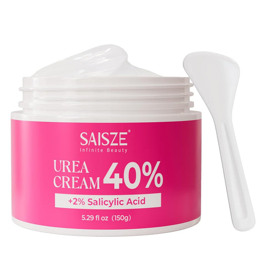 Urea Cream 40 Percent for Feet Maximum Strength, Foot Cream for Dry Cracked Heels and Feet, Moisturizer with 40% Urea and 2% Salicylic Acid, 5.29 oz