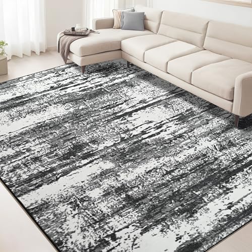 Modern Abstract Rug 8x10 Washable Area Rug - Image 7