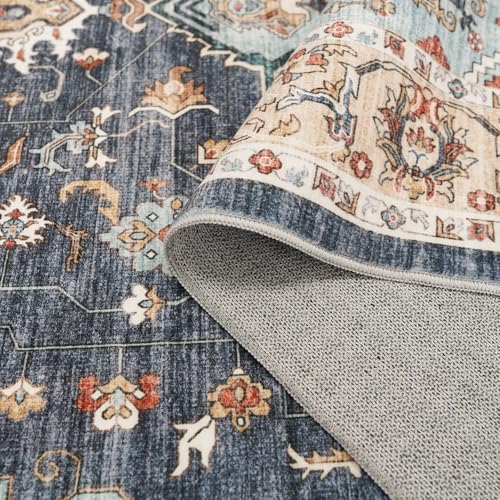 Vintage Area Rug 5x8: Machine Washable Area Rug - Image 6