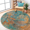Lahome Modern Abstract Round Rug 5Ft by Lahome