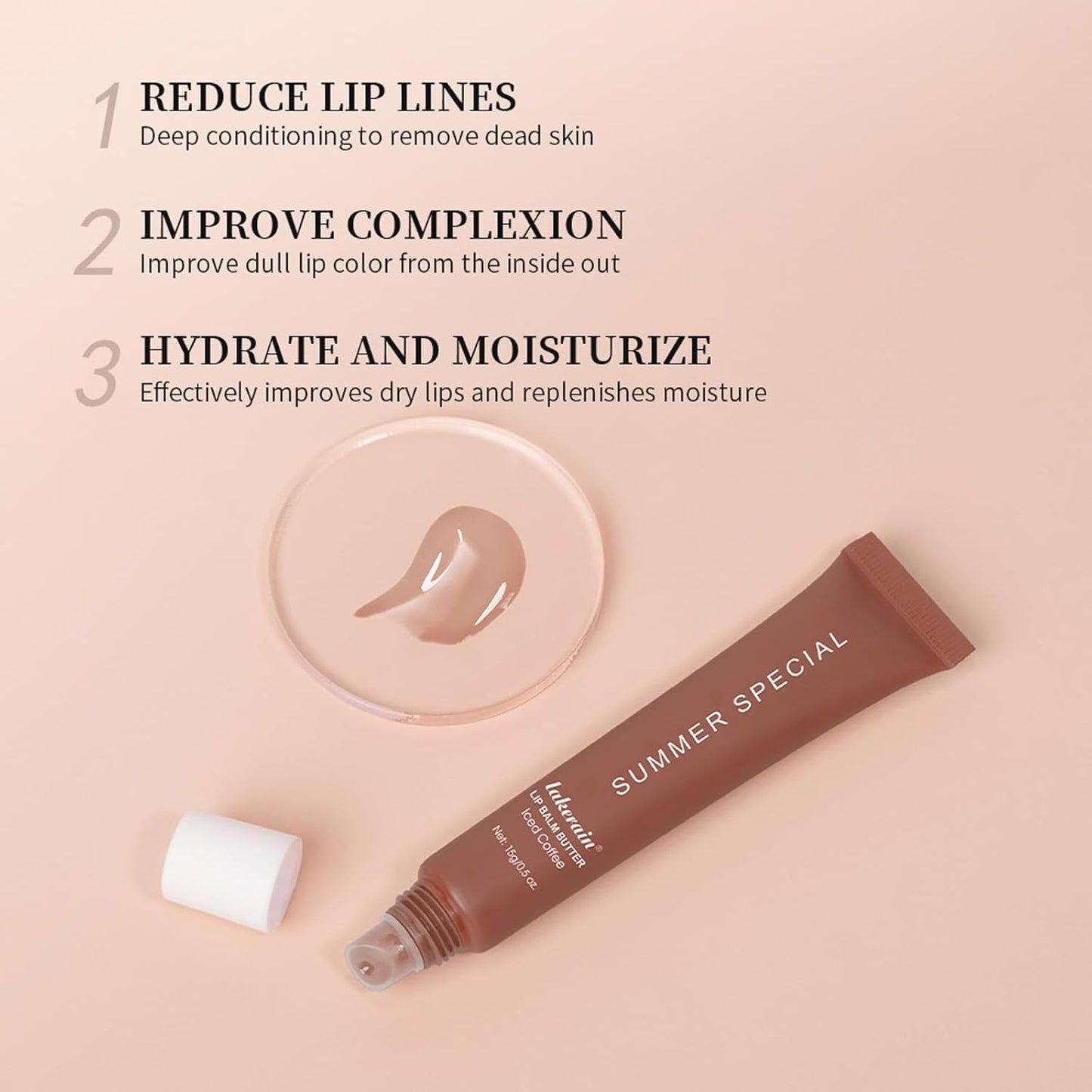 Summer Special Lip Butter Balm - Ultra-Hydrating, Nourishing Lip Care with Natural Ingredients, Shea Butter & Olive Butter, Soothes & Softens Dry Lips (#2 Mint, 0.5 Fl Oz (Pack of 1))