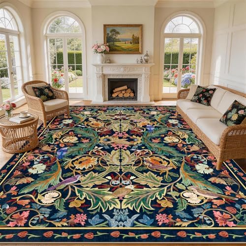nesrt 9'x12' Boho Jungle Area Rug by nesrt