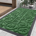 Smiry Front Door Mat Outside Entrance, Low Profile Rubber Doormat by Smiry