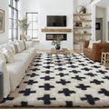PureCozy Soft Shag Rug 9x12 Living Room High Pile Non-Slip Fluffy Carpet by PureCozy