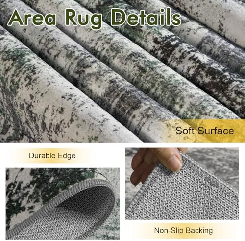 8x10 Ft Abstract Washable Area Rugs - Image 6