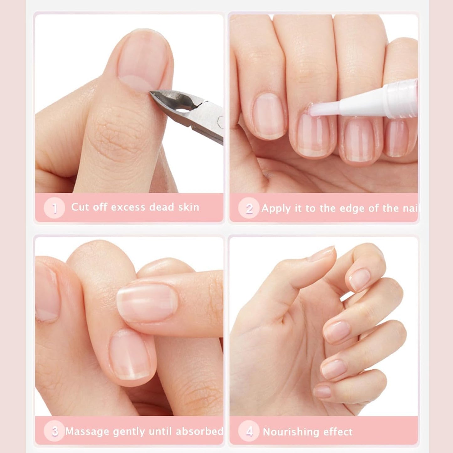 Shana Paris Nail 𝐆𝐫𝐨𝐰𝐭𝐡 Oil, Radiant Nail 𝐆𝐫𝐨𝐰𝐭𝐡 Oil Pen for Moisturize Strengthen Nails Care, Cuticle Oil for Nails Finger Edge Manicure Nourishing (3pcs, 2ml)