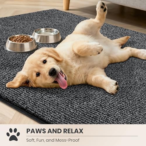 PURRUGS Dirt Trapping Door Mat, Heathered Charcoal - Image 3