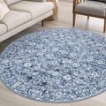 SIILOOM Washable 6ft Circle Round Rug, 6x6 Non-Slip Soft Circular Area Rugs by SiiloomRug