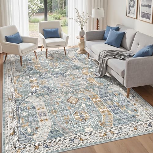befbee Washable 5x7 Area Rug Non Slip Stain Resistant Rug - Image 7