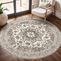Soft Round Rug 4ft: Washable Circle Rug 4FT by TOPRUUG