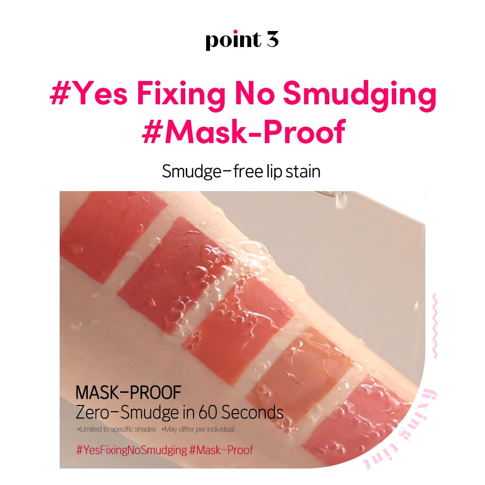 ETUDE Fixing Tint #18 Cool Pink on Top (4g) | Long Lasting High Pigmented Liquid Lipstick | Waterproof Lightweight Matte Finish Lip Stain | Full Coverage | Korean Makeup, Kbeauty