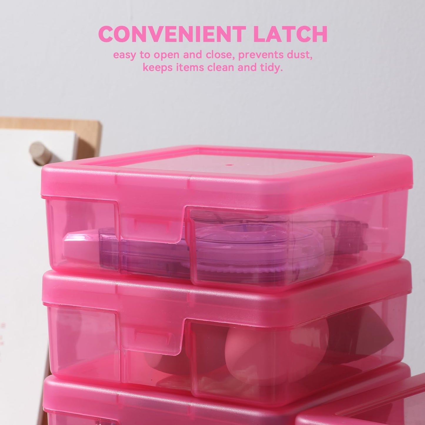 18 Pack Small Plastic Storage Containers Clear Arts & Crafts Storage Boxes & Organizers Stackable Small Containers With Lids For Organizin (Set 7)