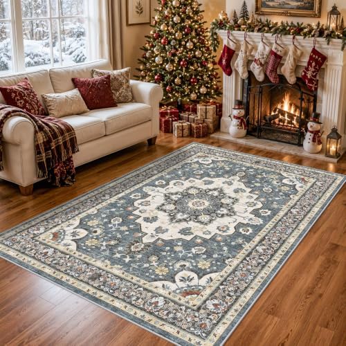 TOPRUUG Area Rugs 5x8: Washable Oriental Rug by TOPRUUG