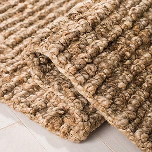 SAFAVIEH Natural Fiber Area Rug 9x12, Jute Knotted Large Natural NF447A - Image 5