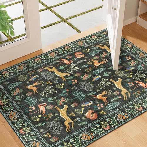 DUKINO 2x3 Rug, Animal Door Mat Washable Rug by DUKINO