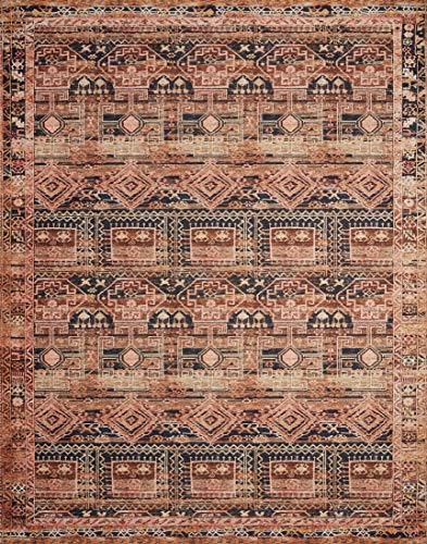 Loloi Layla Mocha/Blush 7'-6" x 9'-6" Area Rug - Image 4