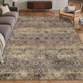 Washable Area Rug 3' x 5 ' Vintage Traditional Persian Mat by Unknown
