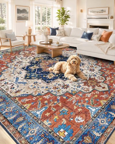 OLANLY 6x9 Washable Area Rug, Soft Non Slip Carpet by OLANLY