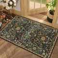 Floral 2x3 Entryway Rug Washable Doormat Indoor Throw Rug by NakedCloud