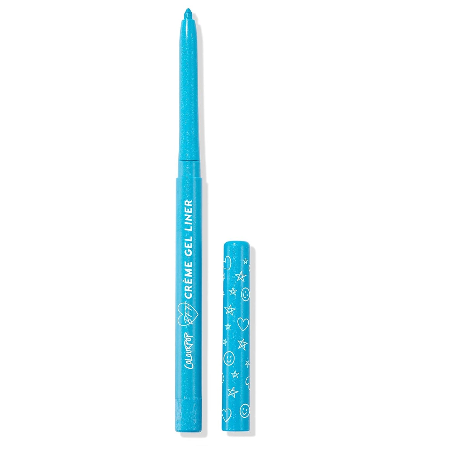 ColourPop Crème Gel Waterproof Eyeliner - 18HR Wear, Ultra-Pigmented Eyeliner Pencil with Matte & Metallic Finishes - Smudge-Proof, Vegan & Cruelty-Free - Crystal Crush (0.01 oz)