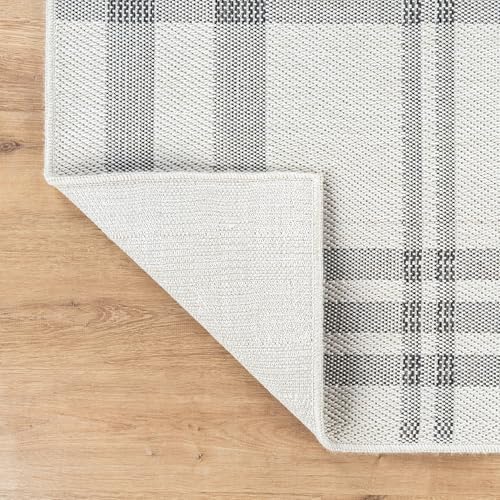 CAMILSON Easy Jute Rug 10x14, Indoor Outdoor Off-White Color Fiber Area Rugs - Image 6