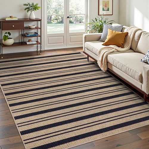 Tangsoo Easy Jute 4x6 Outdoor Rug, Washable Non-Slip Indoor Door Carpet - Image 2