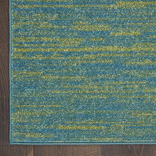 Nourison Home Nourison Essentials Blue Green 6' x 9' Area Rug - Image 6