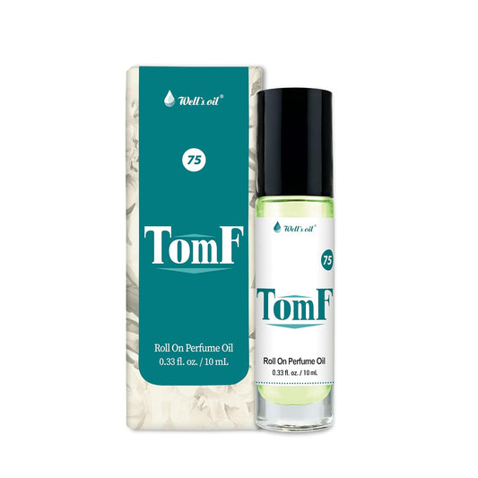 Well's Oil Well's Perfume Oil Roll-On (Tom F) | 10 ml / 0.33 fl Oz I Clean, Rich, Pure Scent | Alcohol-Free | Oil Based | Long Lasting | Concentrated Roll-on Perfumes for Women and Men