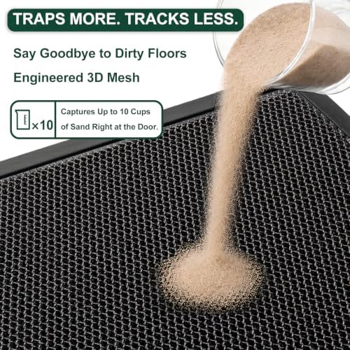 Mibao Meshy Mat Door Mat Heavy-Duty Quick-Dry Floor Mat, Sand & Dirt Trapper - Image 2