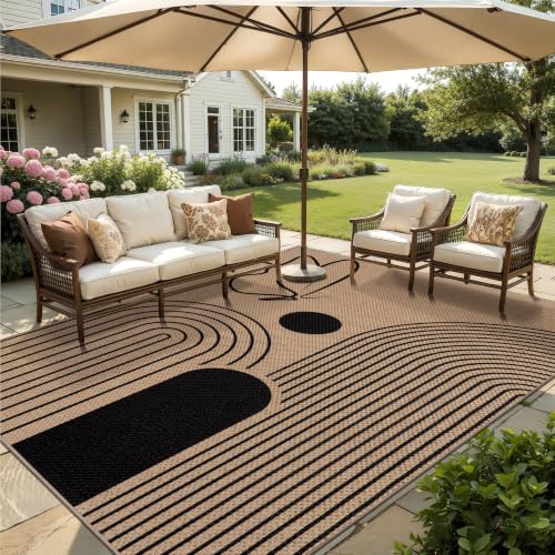 Tangsoo Easy Jute Rug 8x10 for Living Room, Washable Non-Slip Outdoor Rugs - Image 2