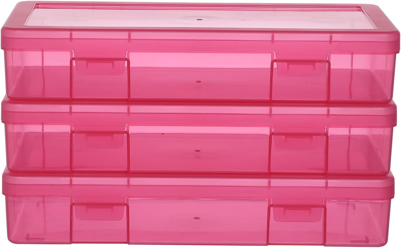 9 Pack Plastic Storage Containers Color Arts & Crafts Storage Boxes & Organizers Stackable Containers With Lids For Organizin (Set 7)