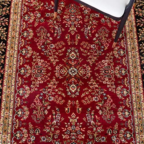 SAFAVIEH Lyndhurst Area Rug 9'x12', Traditional Red & Black LNH331B - Image 6