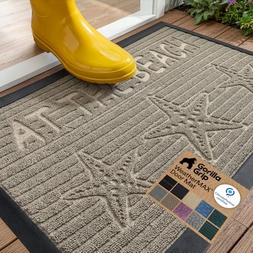 GORILLA GRIP WeatherMAX Door Mat, Indoor Outdoor Use by GorillaGrip