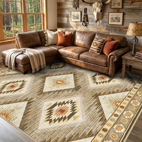 BESTSWEETIE Area Rug 9x12 Machine Washable Non-Slip Low Pile Print Pattern - Image 2