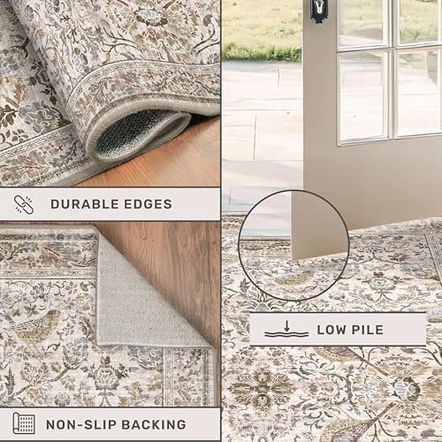 Vintage 2x6 Washable Runner Rugs - Image 5