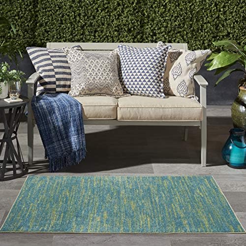 Nourison Home Nourison Essentials Blue Green 3' x 5' Area Rug - Image 3