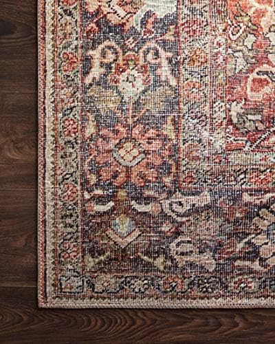 Loloi Layla Spice/Marine 2'-6" x 7'-6" Runner Rug - Image 6