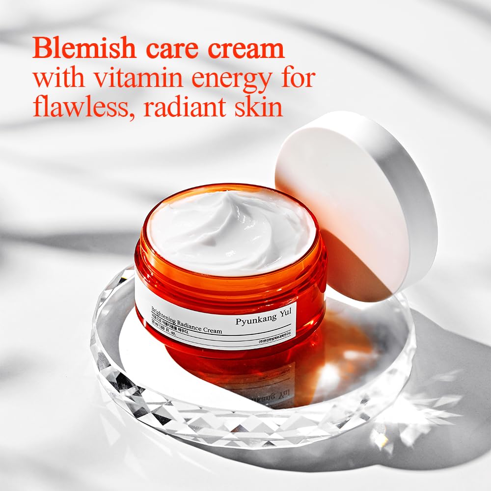 Pyunkang Yul PKY Radiance Vita Cream with Vitamin C and Pearl Extract, 1.69 Fluid Ounces (50 Milliliters) – Moisturizing Cream for Flawless, Radiant Skin
