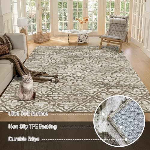 RUGSURE Washable Area Rugs, Pet & Child Friendly, Vibrant Colors Rugs - Image 5