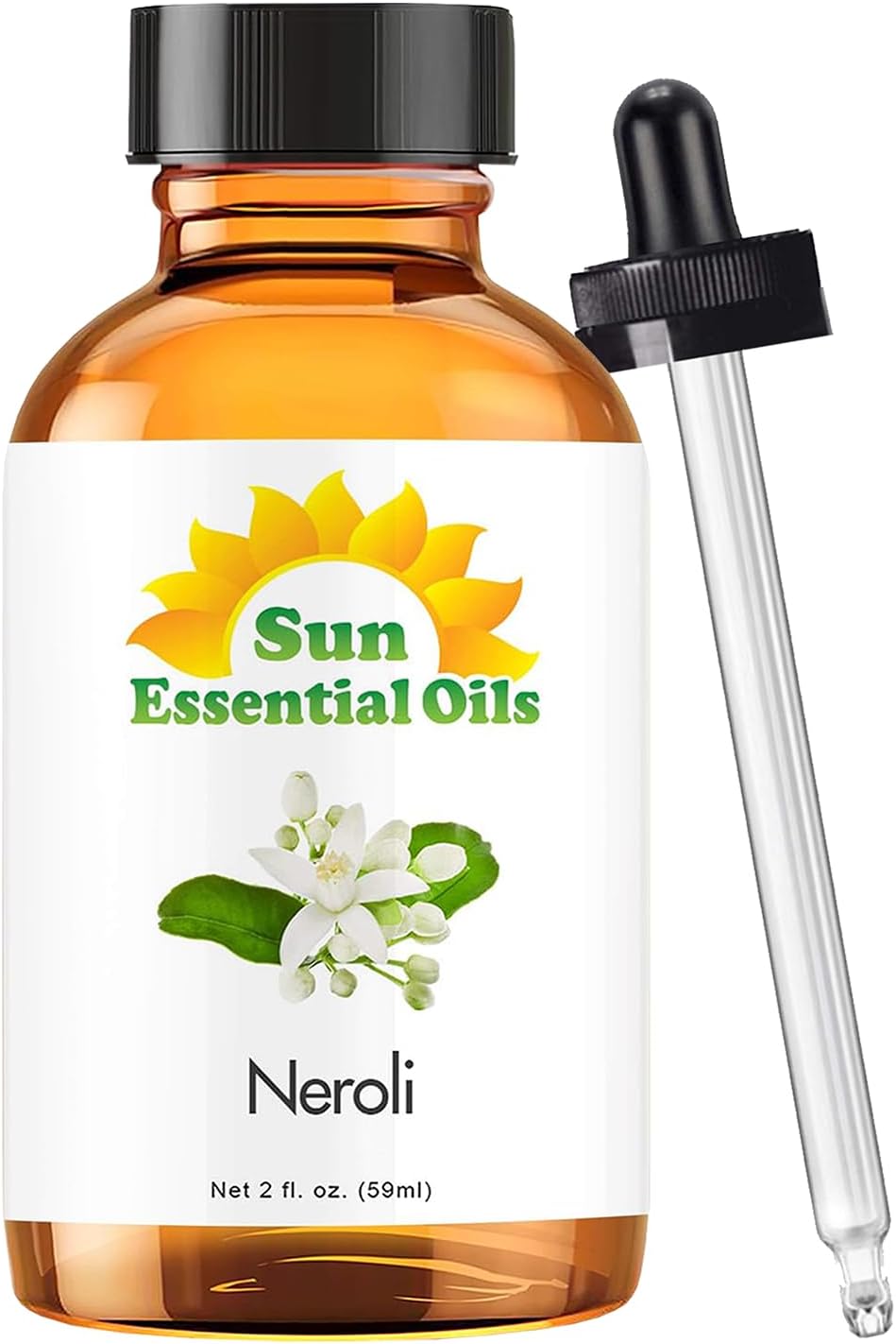 Sun Essential Oils Neroli Essential Oil 2 oz - Neroli Aromatherapy Oil